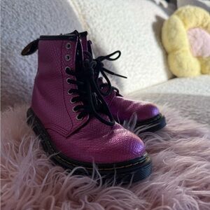 Dr. Martens Pink Combat Boots